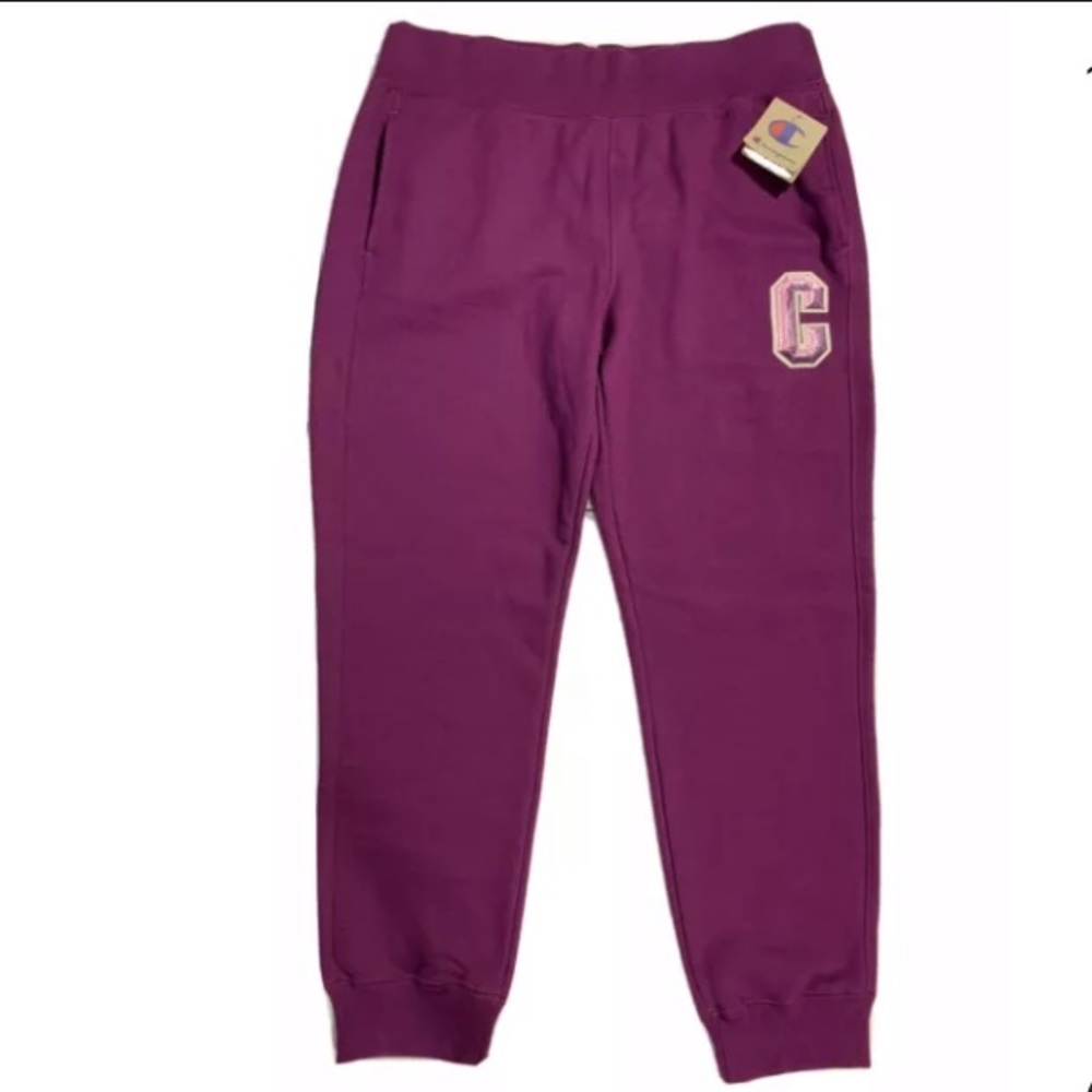 Womens Champion LIFE Sweatpants Joggers XL Purple